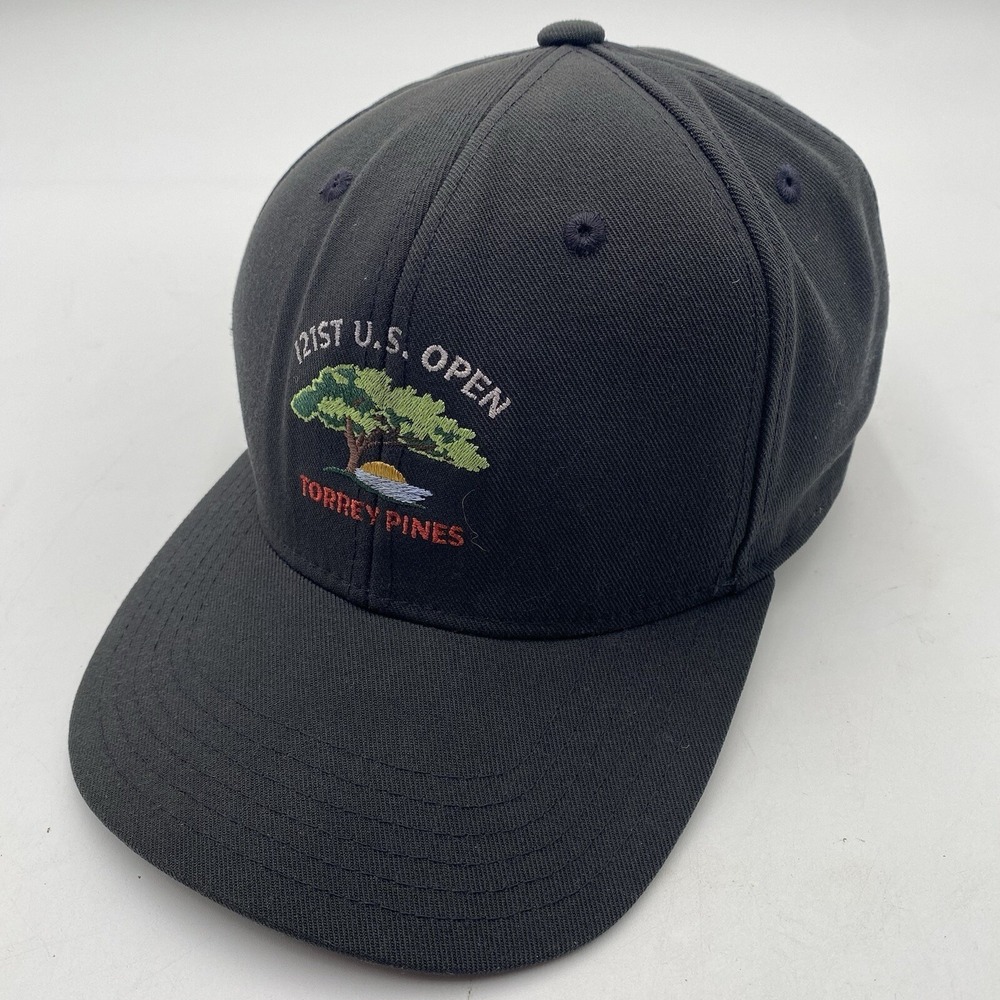 121st US Open Torrey Pines Golf Hat Strapback Adjustable Gray Cleaned